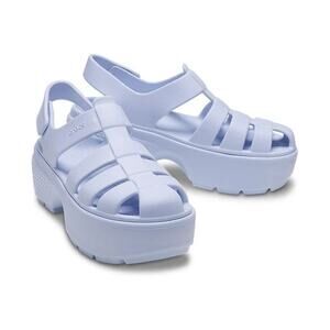 Crocs Stomp Fisherman Platform Sandal in Dreamscape Women's 8 EUC!